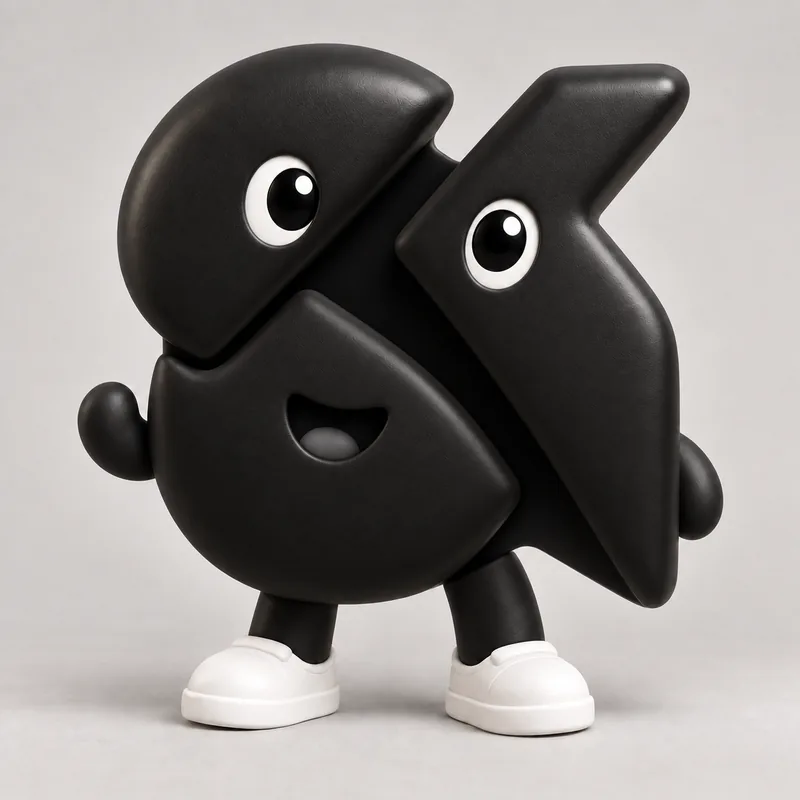 The character with an eye on two of the black pieces and his mouth on the third.