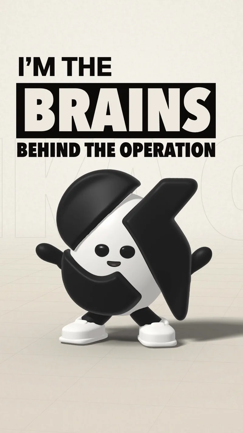 ONKA under the words I'm the brains behind the operation.
